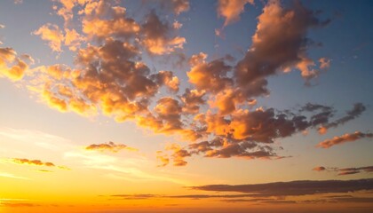 Colorful sunset cloudscape