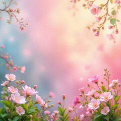Floral Spring Blossom Background
