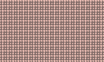 Abstract pattern of repeating circles and lines in muted tones