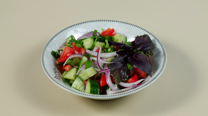 Salad plate isolated