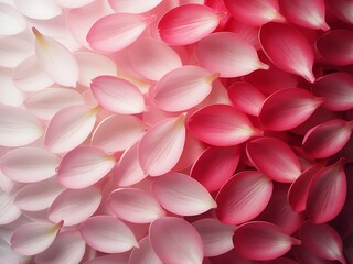 Obraz premium Gradient of Pink and Red Flower Petals Arranged in a Textured Pattern image photo