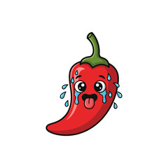 A fiery red hot chili pepper, a spicy fruit and vegetable, is a vibrant and healthy ingredient used in many kitchens