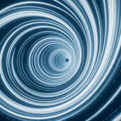 Abstract blue spiral tunnel with light for futuristic technology background