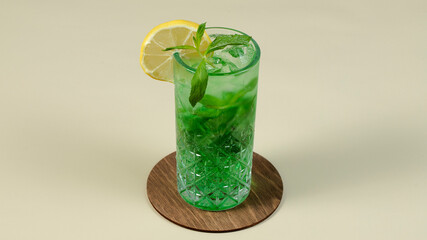 Lemonade glass isolated