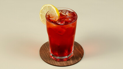 Lemonade glass isolated