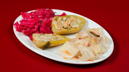 Salad plate isolated