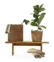 Many different used stuff isolated on white