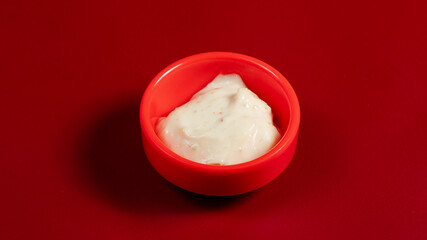 Mayonnaise sauce pot