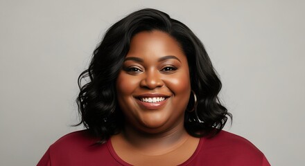 Happy Smiling Black Woman Portrait