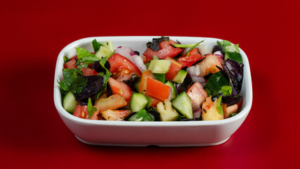 Salad plate isolated