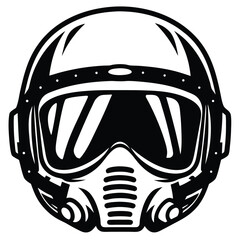 Monochrome spaceman figure with a helmet and twinkling stars shining behind him