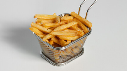 Fries basket isolated