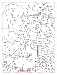 Orc Warrior Giving Respect Coloring Page: A Unique Fantasy Scene