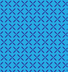 seamless blue pattern with x marks