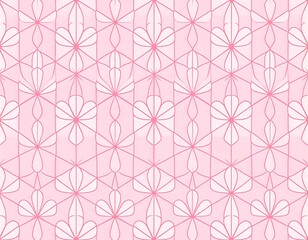 Delicate floral pattern in soft pink