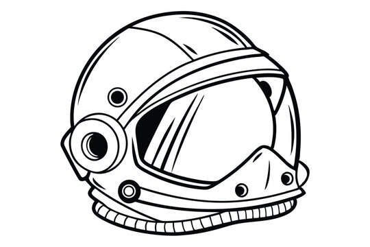 Outlined trooper wears full face helmet, goggles, and protective gear for battle readiness