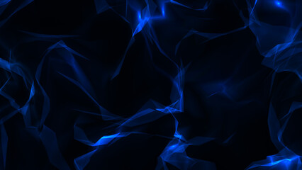 Futuristic point wave of particles. Visualization of sound waves. Technology or science banner. Abstract digital 3D wave. 