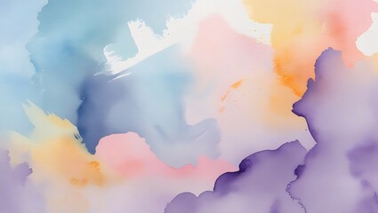 Obraz premium Abstract watercolor background in pastel colors creating a soft and artistic impression