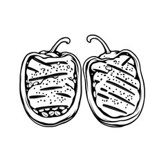 Grilled vegetable and goat cheese stuffed peppers