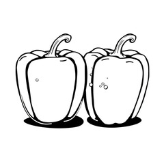 Baked stuffed bell peppers with quinoa and vegetables