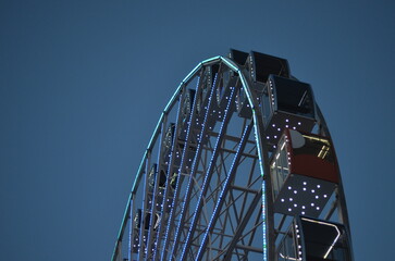 Ferris wheel in the city center of  Kyiv am Main, Ukraine