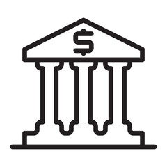 Currency Exchange Vector Line Icon Design