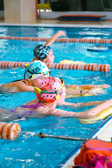 Professional Swimming Action in Water