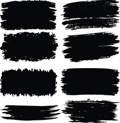 Grunge ink splash banners with a vintage vector paint texture illustration