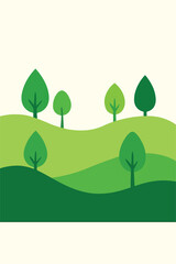 landscape with trees