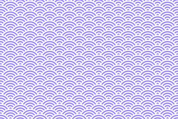 紫の青海波模様の背景素材	
