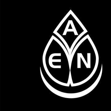  AEN creative circle letter logo concept. AEN letter design.