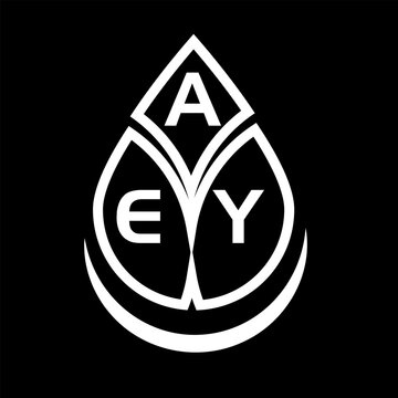  AEY creative circle letter logo concept. AEY letter design.