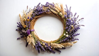 Floral wreath, dried lavender