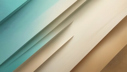 Abstract geometric illustration of layered diagonal shapes in soft pastel colors
