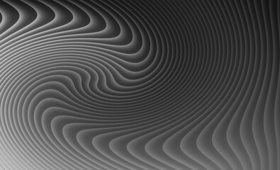 Monochromatic abstract swirl pattern with layered curved lines creating a sense of depth and texture