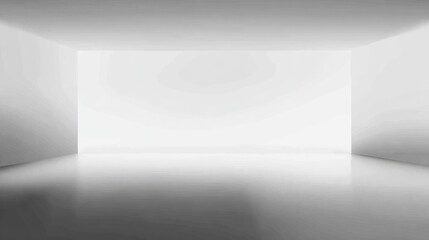 Empty studio interior design