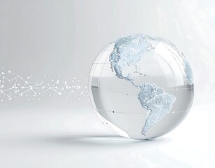Transparent Global Perspective of a Crystal Earth Model