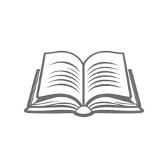 Open Book Icon Design Illustration