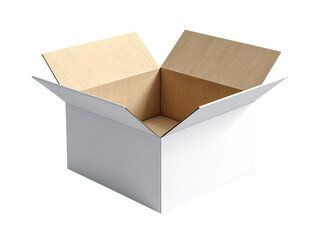 cardboard box isolated on white