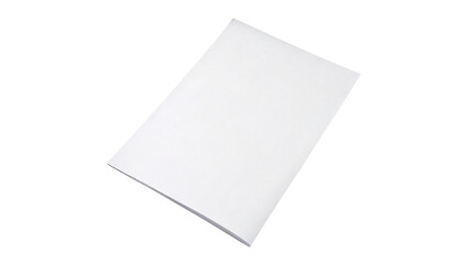 Blank sheet of paper ready for creativity  isolated on transparent background