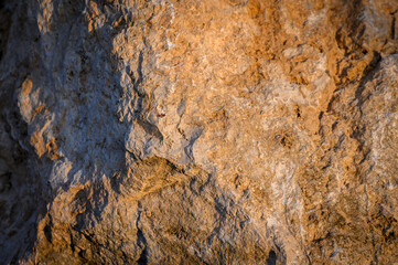 Closeup of mountain rock surface as natural background