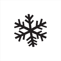  black silhouette of a Snowflake 