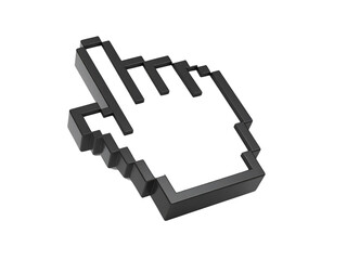 hand cursor on white