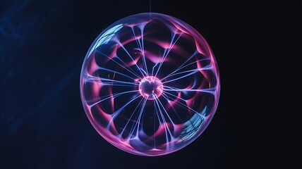 Mesmerizing Plasma Ball with Electric Tendrils