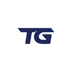 Logo TG Simple Design Modern