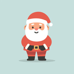 Festive cartoon Santa Claus character
