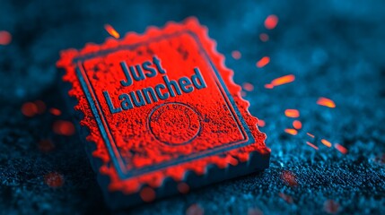 A vibrant stamp graphic featuring the text "Just Launched," emphasizing a new product or service announcement.