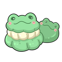 Frog Macaron Cartoon