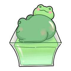 Frog Pudding Cartoon