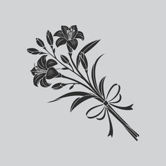 Iris Nature Inspired Flower Art